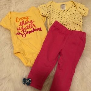 Three piece set By Old Navy & By Baby Gear